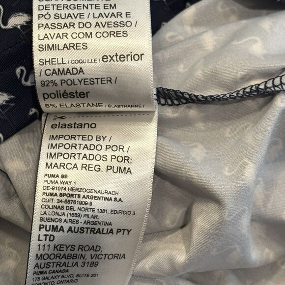 Puma Polo Shirt Men's XXL Blue All Over Print Golf Performance Flamingo Casual - Picture 6 of 7